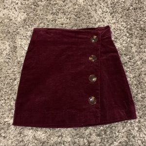 Altar’d State Corduroy Button Skirt